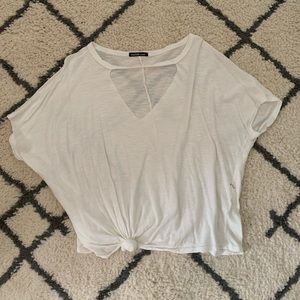 white tee from charlotte russe